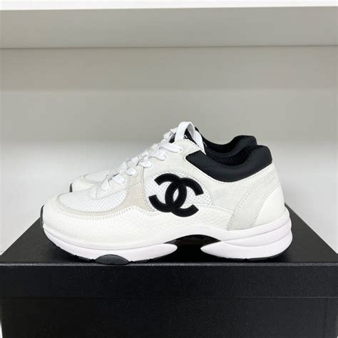 chanel top trainer|Chanel trainers black and white.